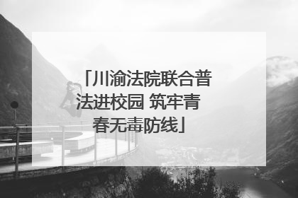 川渝法院联合普法进校园 筑牢青春无毒防线