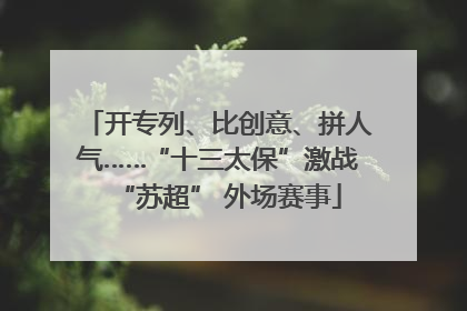 开专列、比创意、拼人气……“十三太保”激战“苏超” 外场赛事
