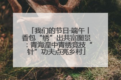 我们的节日·端午丨香包“绣”出共富图景：青海湟中青绣竞技“针”功夫点亮乡村