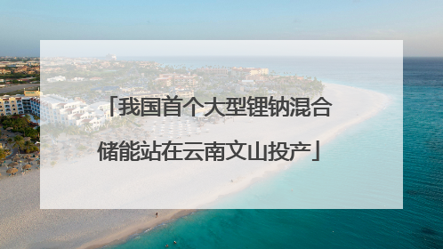 我国首个大型锂钠混合储能站在云南文山投产