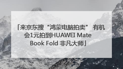 来京东搜“鸿蒙电脑拍卖” 有机会1元拍到HUAWEI MateBook Fold 非凡大师
