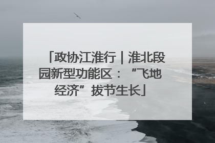 政协江淮行｜淮北段园新型功能区：“飞地经济”拔节生长