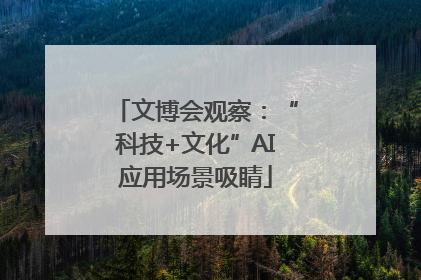 文博会观察：“科技+文化”AI应用场景吸睛
