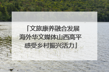 文旅康养融合发展 海外华文媒体山西高平感受乡村振兴活力