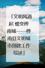 文明风涌起 蝶变桦南城——桦南县文明城市创建工作综述