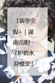 新华全媒+｜湖南岳阳：守护碧水迎蝶变