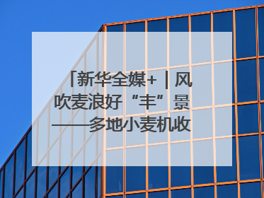 新华全媒+｜风吹麦浪好“丰”景——多地小麦机收一线见闻