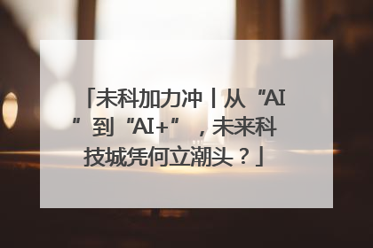 未科加力冲丨从“AI”到“AI+”，未来科技城凭何立潮头？