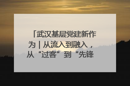武汉基层党建新作为｜从流入到融入，从“过客”到“先锋” 武汉为流动党员筑起温暖之家