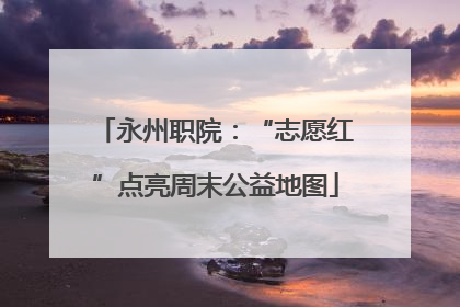 永州职院：“志愿红”点亮周末公益地图