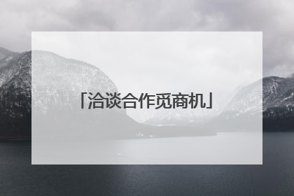 洽谈合作觅商机