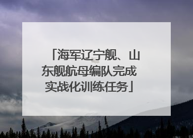 海军辽宁舰、山东舰航母编队完成实战化训练任务