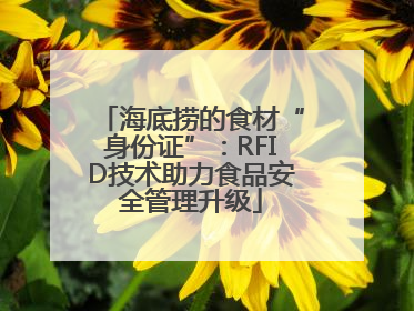 海底捞的食材“身份证”：RFID技术助力食品安全管理升级