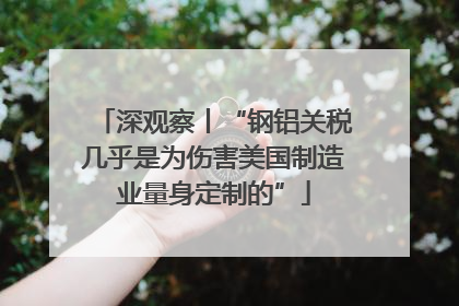 深观察丨“钢铝关税几乎是为伤害美国制造业量身定制的”