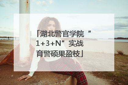 湖北警官学院“1+3+N”实战育警硕果盈枝