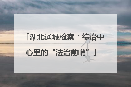 湖北通城检察：综治中心里的“法治前哨”