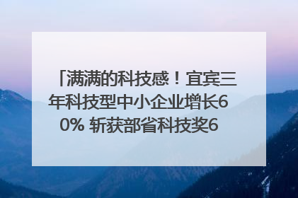 满满的科技感！宜宾三年科技型中小企业增长60% 斩获部省科技奖6项｜您牵挂的四川