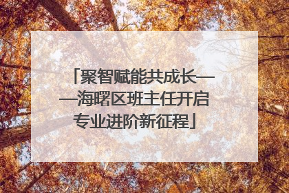 聚智赋能共成长——海曙区班主任开启专业进阶新征程