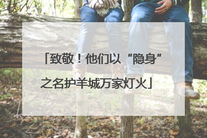 致敬！他们以“隐身”之名护羊城万家灯火