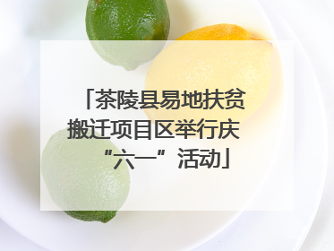 茶陵县易地扶贫搬迁项目区举行庆“六一”活动