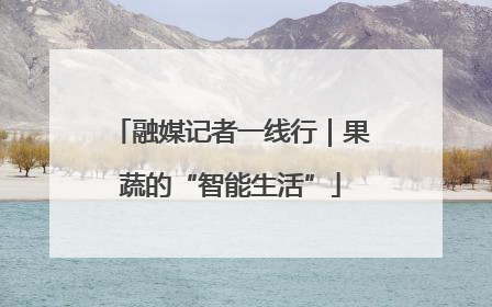 融媒记者一线行｜果蔬的“智能生活”