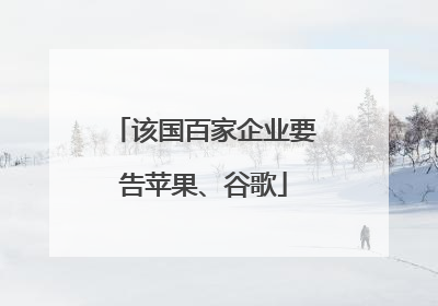 该国百家企业要告苹果、谷歌