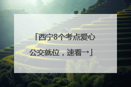 西宁8个考点爱心公交就位，速看→