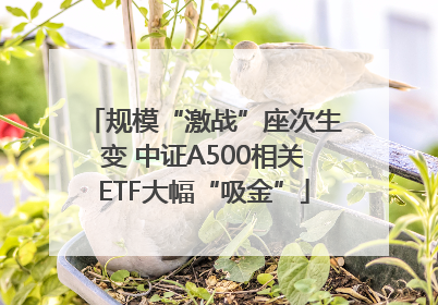 规模“激战”座次生变 中证A500相关ETF大幅“吸金”