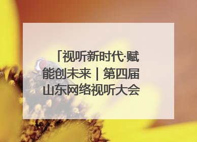 视听新时代·赋能创未来｜第四届山东网络视听大会在烟台举办