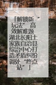 解锁新“玩法” 高效解难题 湖北长阳土家族自治县综治中心打造矛盾纠纷调处“终点站”