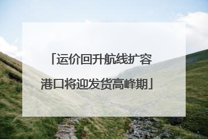 运价回升航线扩容 港口将迎发货高峰期