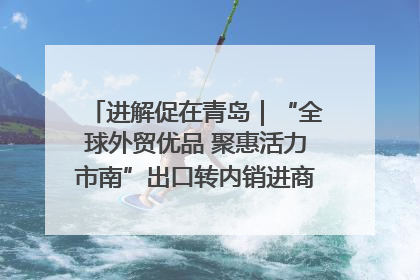 进解促在青岛｜“全球外贸优品 聚惠活力市南”出口转内销进商超专场活动启动