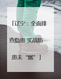 辽宁：全面排查隐患 实战防患未“燃”