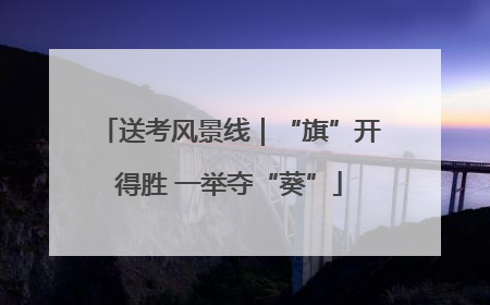 送考风景线｜“旗”开得胜 一举夺“葵”