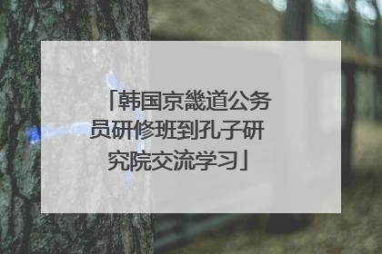 韩国京畿道公务员研修班到孔子研究院交流学习