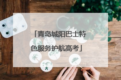 青岛城阳巴士特色服务护航高考