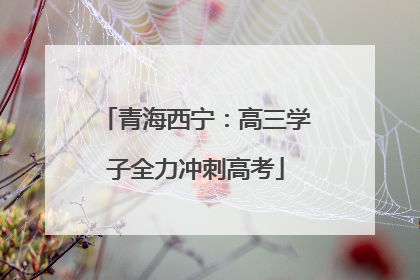 青海西宁：高三学子全力冲刺高考