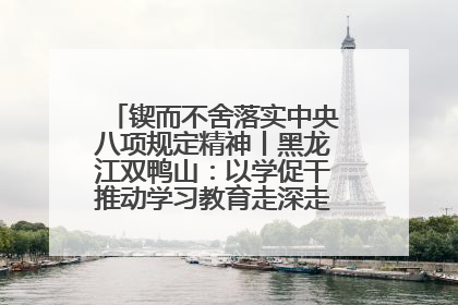 锲而不舍落实中央八项规定精神丨黑龙江双鸭山：以学促干推动学习教育走深走实 从小事入手写好“民生答卷”