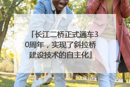 长江二桥正式通车30周年，实现了斜拉桥建设技术的自主化