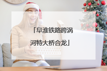 阜淮铁路跨涡河特大桥合龙
