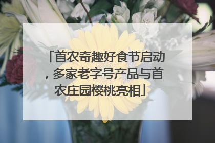 首农奇趣好食节启动，多家老字号产品与首农庄园樱桃亮相