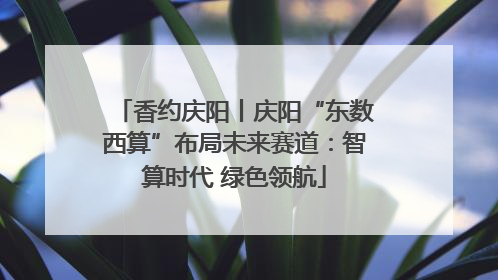 香约庆阳丨庆阳“东数西算”布局未来赛道：智算时代 绿色领航