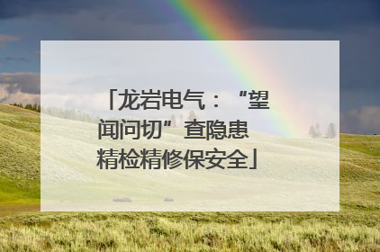 龙岩电气：“望闻问切”查隐患 精检精修保安全