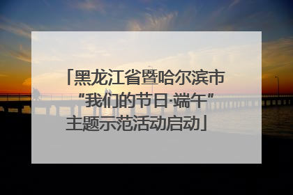 黑龙江省暨哈尔滨市“我们的节日·端午”主题示范活动启动