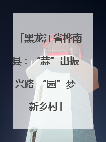 黑龙江省桦南县:“蒜”出振兴路 “园”梦新乡村