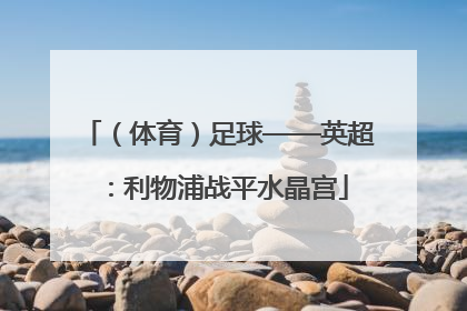 （体育）足球——英超：利物浦战平水晶宫