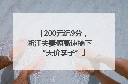 200元记9分，浙江夫妻俩高速摘下“天价李子”