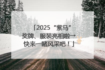2025“紫马”奖牌、服装亮相啦→快来一睹风采吧！