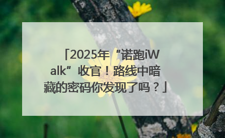 2025年“诺跑iWalk”收官！路线中暗藏的密码你发现了吗？