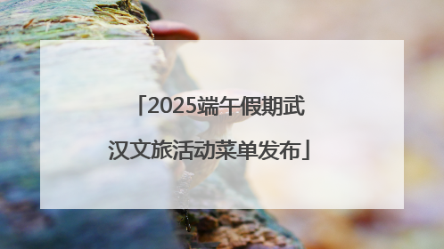 2025端午假期武汉文旅活动菜单发布